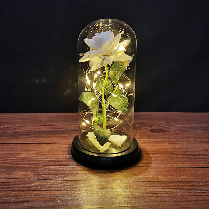 "Enchanting Eternal Rose with LED Light: the Perfect Valentine'S Day Gift for Your Girlfriend"