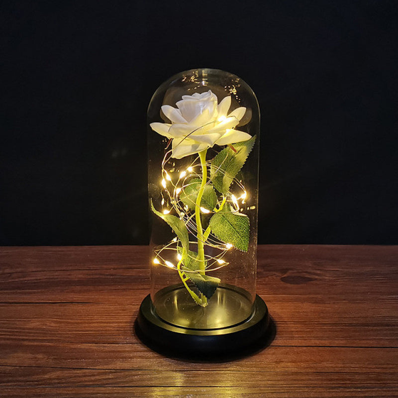 "Enchanting Eternal Rose with LED Light: the Perfect Valentine'S Day Gift for Your Girlfriend"