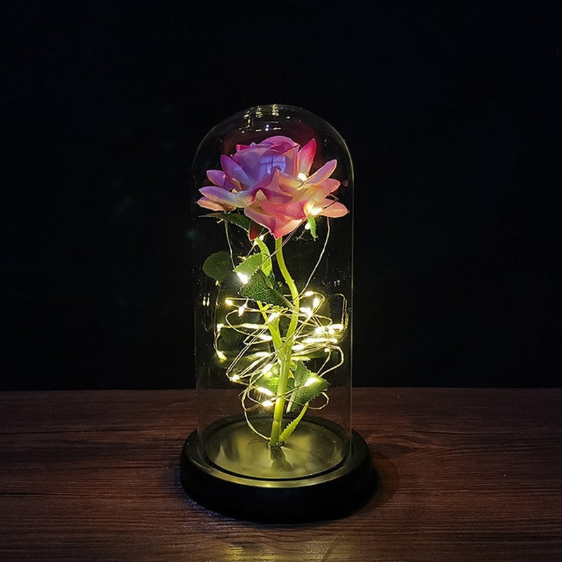 "Enchanting Eternal Rose with LED Light: the Perfect Valentine'S Day Gift for Your Girlfriend"