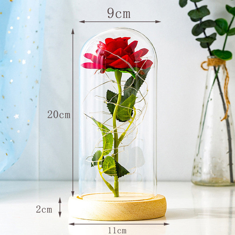 "Enchanting Eternal Rose with LED Light: the Perfect Valentine'S Day Gift for Your Girlfriend"