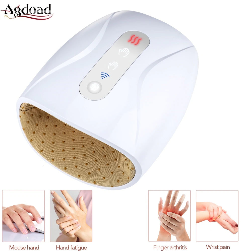 "Ultimate Hand Bliss: Wireless Electric Massager with Heat, Air Compression, and Acupoint Therapy - Say Goodbye to Arthritis Pain and Reveal Beautiful Hands!"