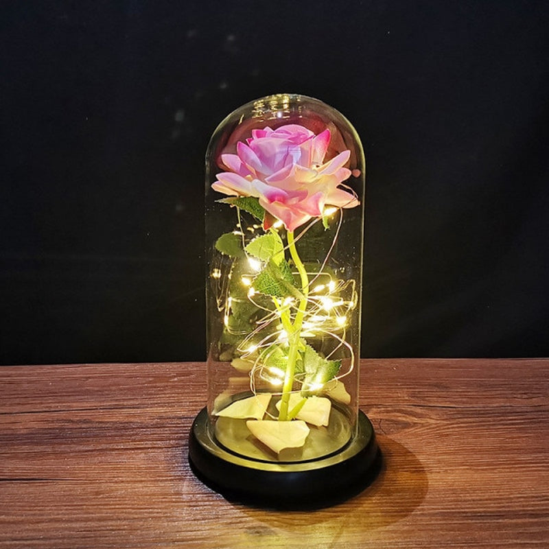 "Enchanting Eternal Rose with LED Light: the Perfect Valentine'S Day Gift for Your Girlfriend"