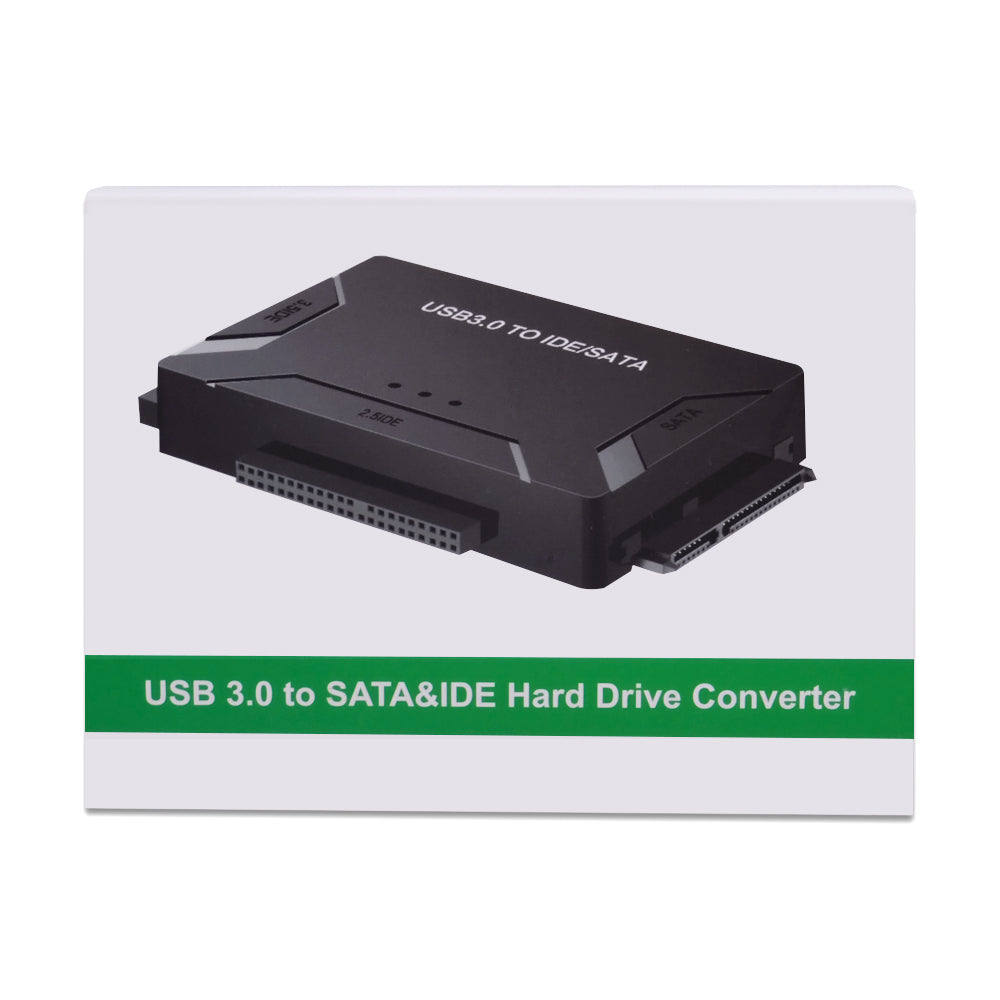 "Effortlessly Connect and Transfer Data with Our High-Speed SATA to USB 3.0 IDE Adapter - Perfect for 2.5" and 3.5" Hard Disk Drives and Ssds!"