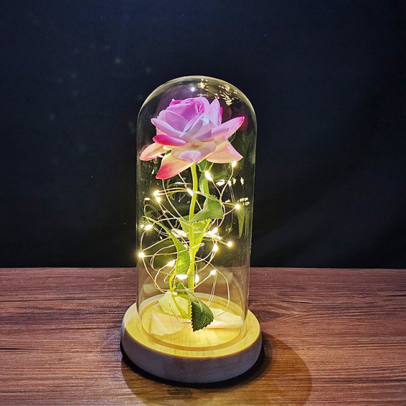 "Enchanting Eternal Rose with LED Light: the Perfect Valentine'S Day Gift for Your Girlfriend"