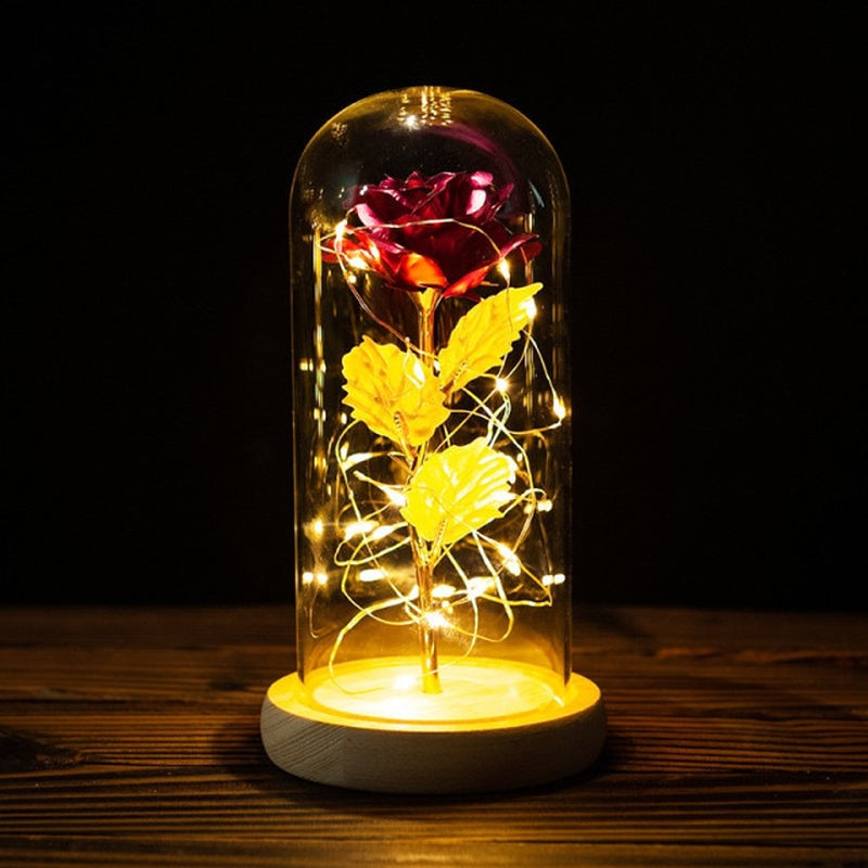 "Enchanting Eternal Rose with LED Light: the Perfect Valentine'S Day Gift for Your Girlfriend"