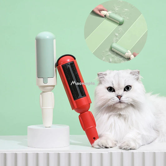 "Ultimate Pet Hair Remover: Electrostatic Multi-Purpose Brush for Cats and Dogs - Self-Cleaning Lint Roller with Powerful Hair Sticking Abilities!"