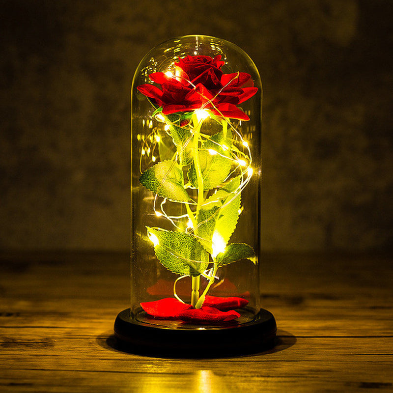 "Enchanting Eternal Rose with LED Light: the Perfect Valentine'S Day Gift for Your Girlfriend"