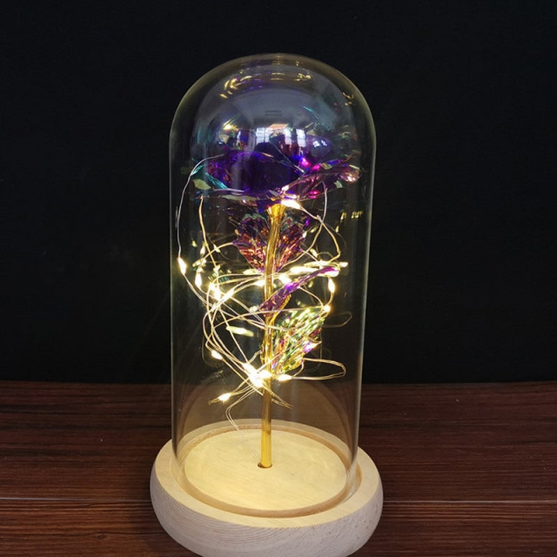 "Enchanting Eternal Rose with LED Light: the Perfect Valentine'S Day Gift for Your Girlfriend"