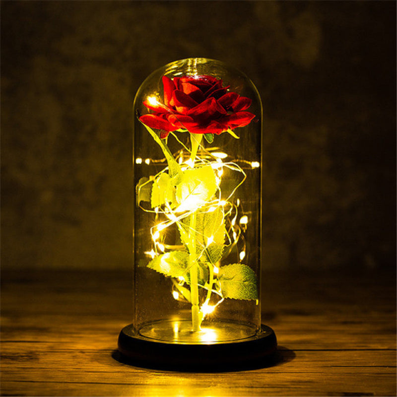 "Enchanting Eternal Rose with LED Light: the Perfect Valentine'S Day Gift for Your Girlfriend"