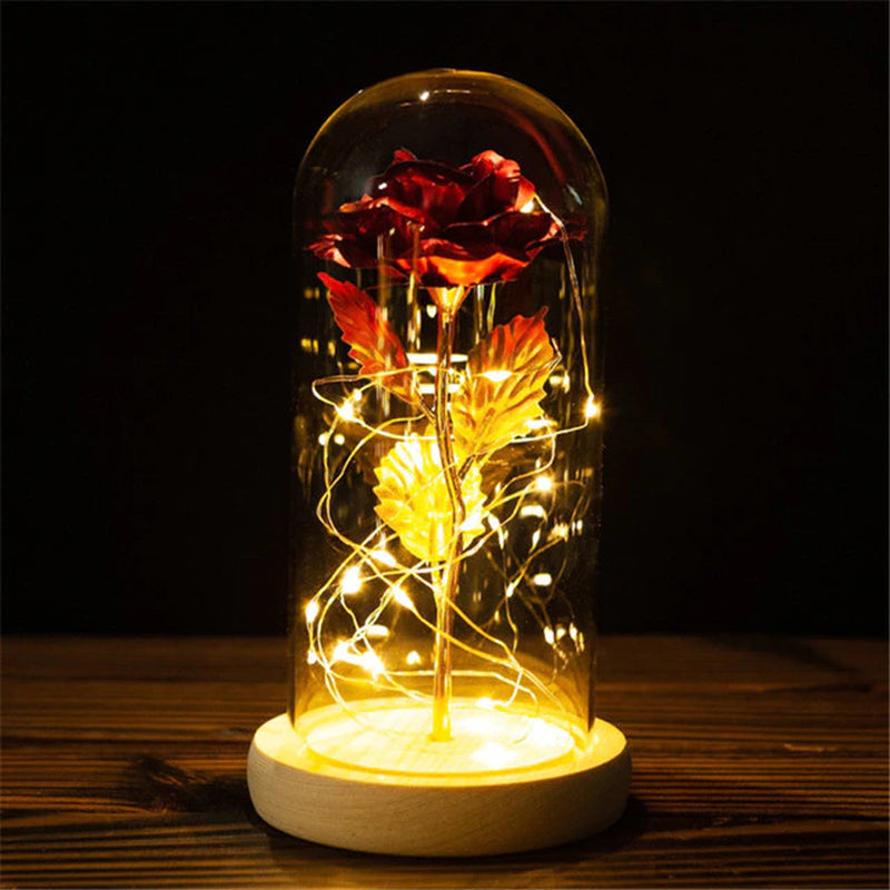 "Enchanting Eternal Rose with LED Light: the Perfect Valentine'S Day Gift for Your Girlfriend"