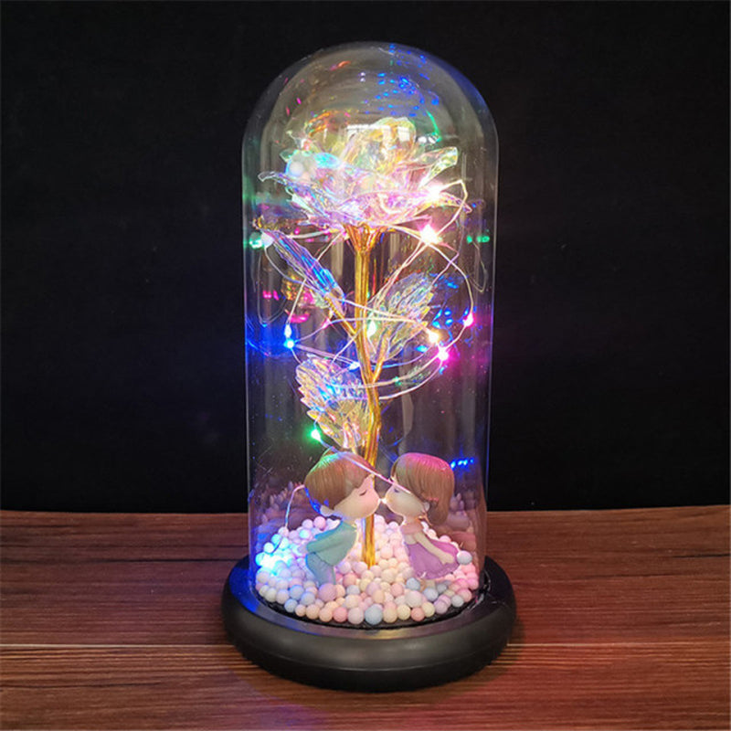 "Enchanting Eternal Rose with LED Light: the Perfect Valentine'S Day Gift for Your Girlfriend"