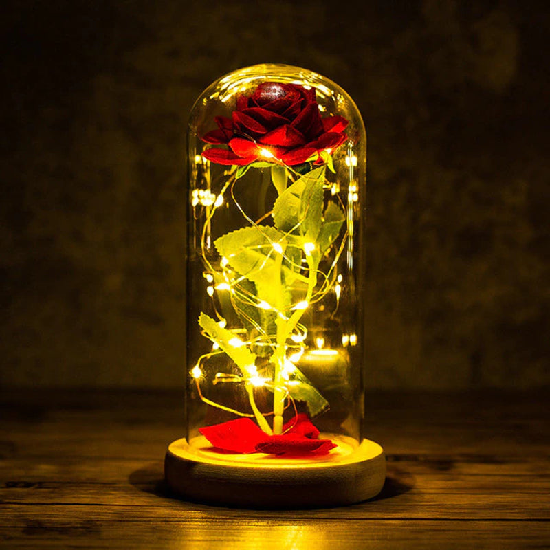 "Enchanting Eternal Rose with LED Light: the Perfect Valentine'S Day Gift for Your Girlfriend"