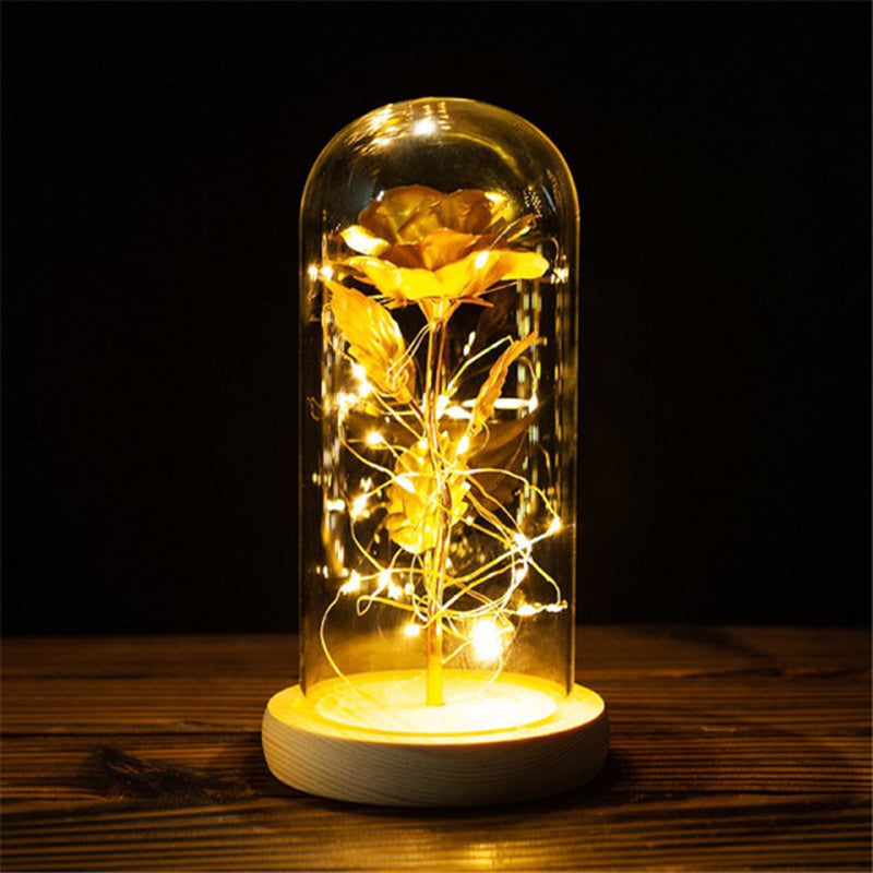 "Enchanting Eternal Rose with LED Light: the Perfect Valentine'S Day Gift for Your Girlfriend"