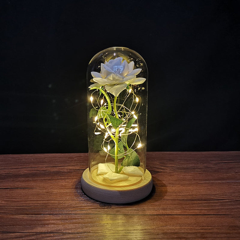 "Enchanting Eternal Rose with LED Light: the Perfect Valentine'S Day Gift for Your Girlfriend"